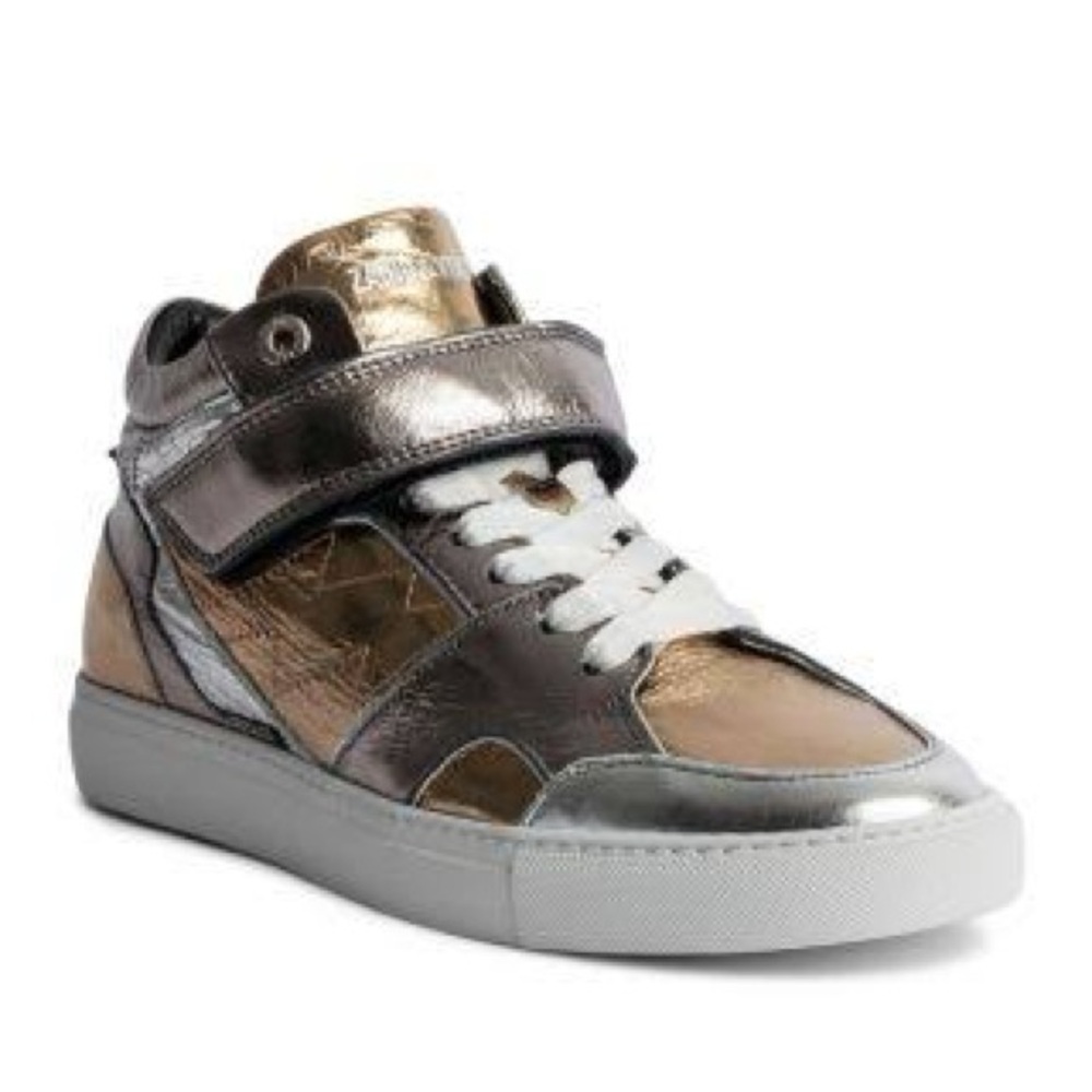 Zadig & Voltaire
Women's Mid Flash Vintage Metallic Sneakers